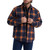 Wrangler Mens Blue and Orange Plaid Long Sleeve Flannel Jacket