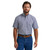 Wrangler Mens Classic Blue Pinwheel Short Sleeve Western Button Up Shirt
