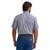 Wrangler Mens Classic Blue Pinwheel Short Sleeve Western Button Up Shirt