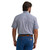 Wrangler Mens Classic Blue Pinwheel Short Sleeve Western Button Up Shirt