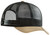 Troll Co. Men's Black & Tan DHCM Pirate Curved Brim Mesh Snapback Trucker Hat