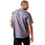 Ariat Men's Dark Denim Printed Western VentTEK Short Sleeve Snap Shirt