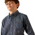 Ariat Boy's Chambray Blue Medallion Print Teague Long Sleeve Button Up Shirt