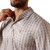 Ariat Men's Taupe Grey Southwest All Over Geo Print Short Sleeve Polo Shirt