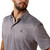 Ariat Men's White All Over Geo Print Short Sleeve Polo Shirt