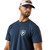 Ariat Men's Blue Dusk Longhorn Patriot Bravery Graphic Short Sleeve T-Shirt