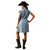Ariat Women's Medium Blue Button Up with Tie Short Sleeve Hampton Denim Dress