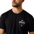 Ariat Men's Black Lockup Flag Painted Graphic Short Sleeve T-Shirt