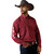 Ariat Men's Red Scroll Print Team Dylan Long Sleeve Button Up Shirt