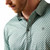 Ariat Men's Beach Glass Southwest Diamond All Over Print Heathered Fitted Short Sleeve Polo