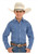 Rock & Roll Denim Boys Blue Mesa Grid Long Sleeve Western Snap Shirt