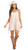 Rock & Roll Denim Womens Cream Desert Fringe Microsuede Sleeveless Dress
