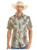 Rock & Roll Denim Mens Brown Canyon Aztec Print Short Sleeve Western Snap Shirt