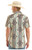 Rock & Roll Denim Mens Brown Canyon Aztec Print Short Sleeve Western Snap Shirt