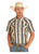 Rock & Roll Denim Mens Black Canyon Stripe 2 Pocket Short Sleeve Western Snap Shirt