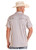 Rock & Roll Denim Mens Cream Canyon Striped Short Sleeve Western Polo Shirt