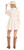 Rock & Roll Denim Womens Natural Western Buckle Belt Tiered Long Sleeve Mini Dress