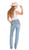 Rock & Roll Denim Womens Medium Wash Outlaw Distressed Bootstitch High Rise Bootcut Jeans