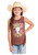 Rock & Roll Denim Mahogany Western Skull Floral Fringe Sleeveless Tank Top
