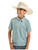 Rock & Roll Denim Boys Teal Diamond Geo Short Sleeve Polo Shirt