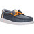 Hey Dude Boys Child & Youth Wally Y Stretch Jersey Varsity Mid Grey & Orange Casual Shoes