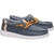 Hey Dude Boys Child & Youth Wally Y Stretch Jersey Varsity Mid Grey & Orange Casual Shoes