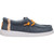 Hey Dude Boys Child & Youth Wally Y Stretch Jersey Varsity Mid Grey & Orange Casual Shoes
