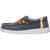 Hey Dude Boys Child & Youth Wally Y Stretch Jersey Varsity Mid Grey & Orange Casual Shoes