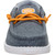 Hey Dude Boys Child & Youth Wally Y Stretch Jersey Varsity Mid Grey & Orange Casual Shoes