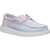 Hey Dude Girls Child & Youth Wendy Y Stretch Jersey Varsity Grey & Pink Casual Shoes