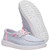 Hey Dude Girls Child & Youth Wendy Y Stretch Jersey Varsity Grey & Pink Casual Shoes