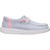 Hey Dude Girls Child & Youth Wendy Y Stretch Jersey Varsity Grey & Pink Casual Shoes