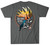 Howitzer Men's Graphite Heather Wild & Free Graphic Short Sleeve T-Shirt