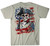 Howitzer Men's Oatmeal No Fear Graphic Short Sleeve T-Shirt