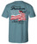 Howitzer Men's Ocean Breeze Freedom 76 Flag Short Sleeve Graphic T-Shirt
