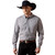 Ariat Men's December Sky Grey Ditsy Print Wrinkle Free Webb Long Sleeve Button Up Shirt