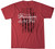 Howitzer Boys Youth Red Heather Freedom Stripes Short Sleeve T-Shirt