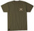 Howitzer Mens Olive Born To Hunt Short Sleeve T-Shirt