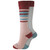 Dickies Womens Raspberry Stripe Compression Crew Work Socks - 2 Pack