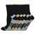 Dickies Womens Black Pastel Assorted Dri Tech Moisture Control Crew Socks - 6 Pack