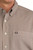 Cinch Mens Brown Frontier Micro Geo Print Classic Fit Long Sleeve Button Down Shirt