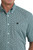 Cinch Mens Green Heritage Square Geo Print Classic Fit Short Sleeve Button Down Shirt