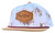 Red Dirt Hat Co. Kids Youth Tan with Leather Brim Out West Western Print Snapback Hat