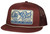 Red Dirt Hat Co Men's Maroon Cadillac Cattle Patch Mesh Snapback Hat