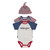 Wrangler Boys Infant White Americana Stripe Bodysuit - 3 Piece Set