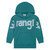 Wrangler Girls Turquoise Stampede Logo Long Sleeve Pullover Hoodie