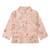 Wrangler Little Girls Pink Desert Sunrise Ruffle Hem Long Sleeve Western Snap Shirt