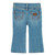 Wrangler Little Girls Willa Mid Wash Slim Bootcut Stretch Jeans