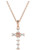 Montana Silversmiths Entwined Rose Gold Brilliant Cross Necklace