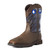 Ariat Men's Dark Brown Groundwork Waterproof Steel Toe Work Boots - medial left
